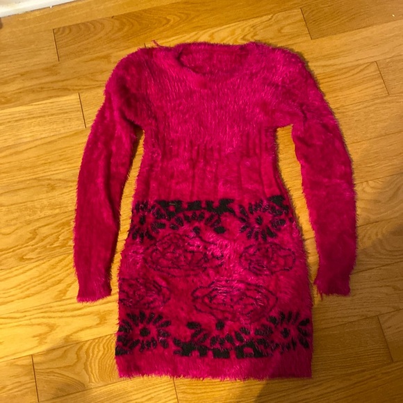 Pink Sweater Dress - Picture 1 of 2